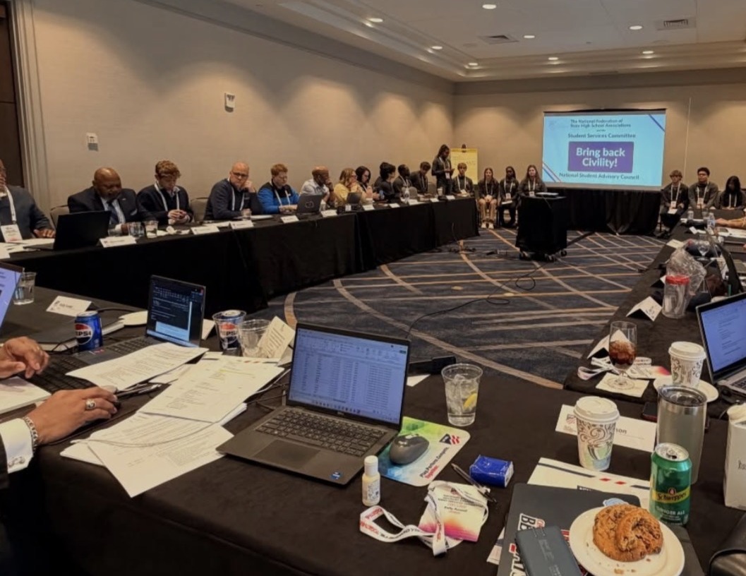 Student services leaders in session at a national advisory council meeting